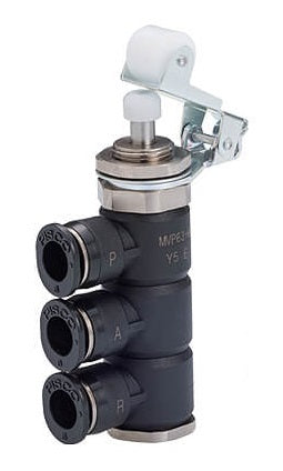 válvula mecánica de 3/2 vías de tipo rodillo para tubo de escape normalmente cerrado de 6 mm
