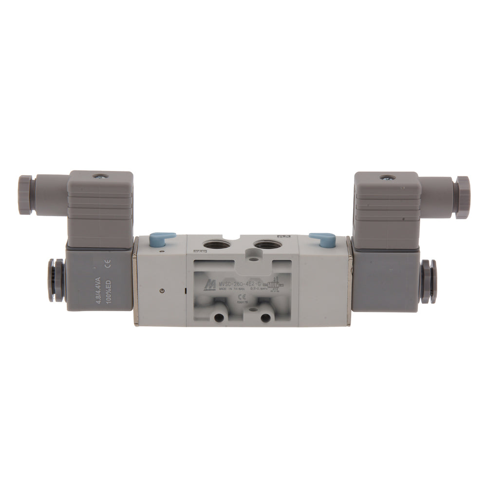 G1/4'' 24V DC 5/2 vías Válvula de solenoide biestable 2-8bar MVSC