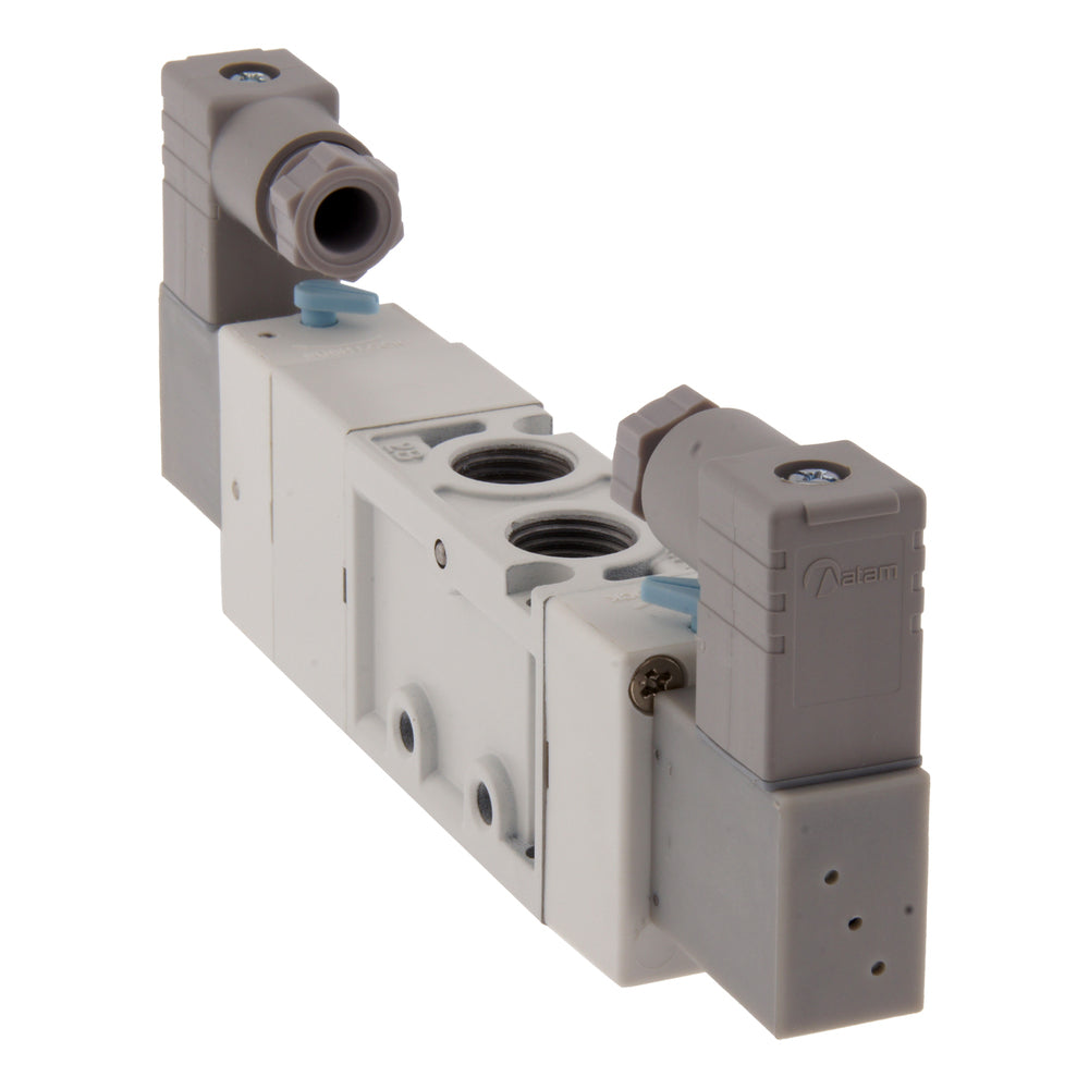 G1/4'' 230V AC 5/3-vías Válvula solenoide cerrada al centro 3-8bar MVSC1