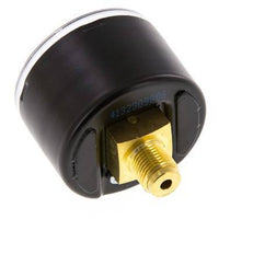 -1..0 Bar (-15..0 psi) Manómetro Acero trasero / latón 40 mm Clase 1.6