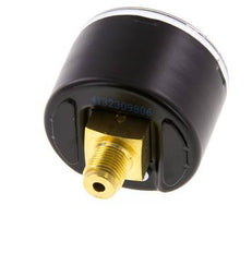 -1..0 Bar (-15..0 psi) Manómetro Acero trasero / latón 40 mm Clase 1.6