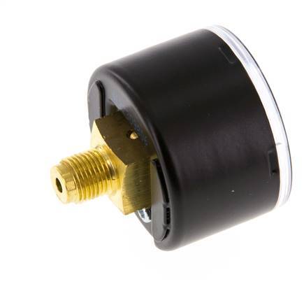 -1..0 Bar (-15..0 psi) Manómetro Acero trasero / latón 40 mm Clase 1.6