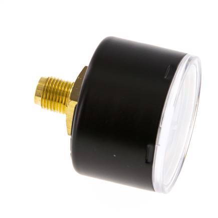 -1..0 Bar (-15..0 psi) Manómetro Acero trasero / latón 40 mm Clase 1.6