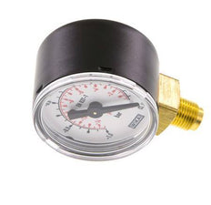 -1..0 Bar (-15..0 psi) presión por debajo de latón 40 mm Clase 1.6
