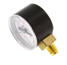 -1..0 Bar (-15..0 psi) presión por debajo de latón 40 mm Clase 1.6