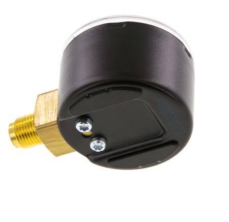 -1..0 Bar (-15..0 psi) presión por debajo de latón 40 mm Clase 1.6