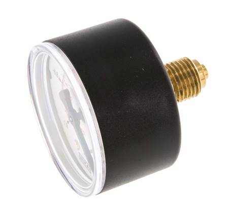 -1..0 Bar (-15..0 psi) Manómetro Plástico trasero / latón 50 mm Clase 2.5