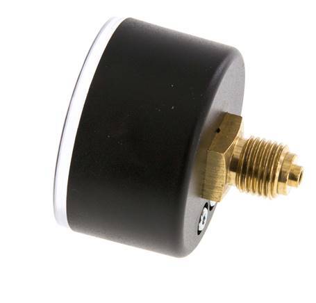 -1..0 Bar (-15..0 psi) Manómetro Plástico trasero / latón 50 mm Clase 2.5