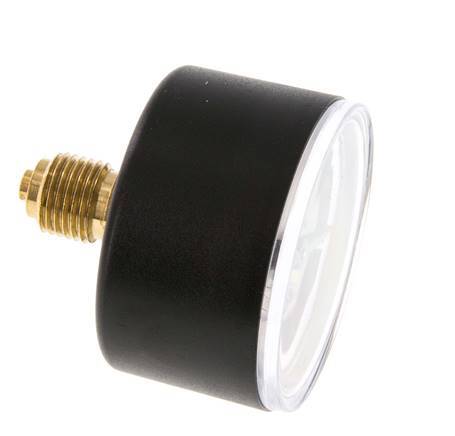 -1..0 Bar (-15..0 psi) Manómetro Plástico trasero / latón 50 mm Clase 2.5