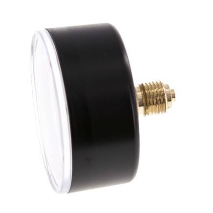 -1..1.5 Bar (-15..22 psi) Pressure Gauge Rear Plastic/Brass 63 mm Class 2.5
