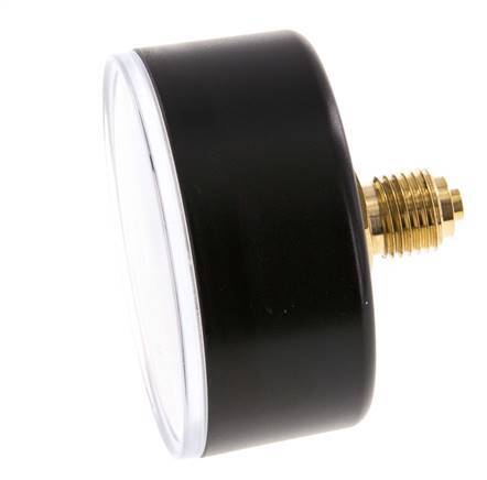 -1..3 Bar (-15..44 psi) Pressure Gauge Rear Plastic/Brass 63 mm Class 2.5