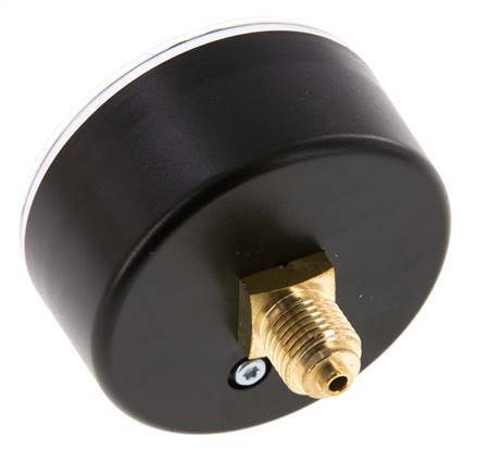 -1..9 Bar (-15..131 psi) Pressure Gauge Rear Plastic/Brass 63 mm Class 2.5