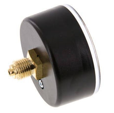 -1..9 Bar (-15..131 psi) Pressure Gauge Rear Plastic/Brass 63 mm Class 2.5