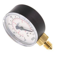 -1.2..0 Bar (-17..0 psi) presión por debajo de latón 63 mm Clase 2.5