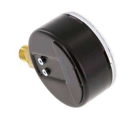 0..100 Bar (0,1450 psi) Manómetro por debajo de acero / latón 63 mm Clase 1.6