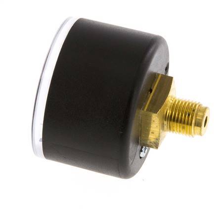 0..10 Bar (0..145 psi) Pressure Gauge Rear Plastic/Brass 40 mm Class 2.5