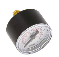 0..10 Bar (0,.145 psi) Manómetro Plástico trasero / latón 40 mm Clase 2.5
