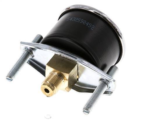 0..10 Bar (0..145 psi) Panel Mount Pressure Gauge Steel/Brass 40 mm Class 2.5 (Bracket)