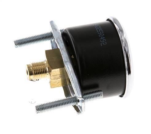 0..10 Bar (0..145 psi) Panel Mount Pressure Gauge Steel/Brass 40 mm Class 2.5 (Bracket)