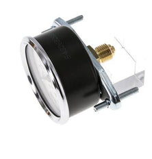 0..10 Bar (0..145 psi) Manómetro de montaje en panel Acero/Latón 63 mm Clase 2.5 (Soporte)