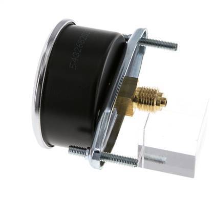 0..10 Bar (0..145 psi) Manómetro de montaje en panel Acero/Latón 63 mm Clase 2.5 (Soporte)