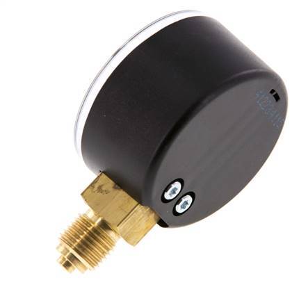 0..1 Bar (0..15 psi) Pressure Gauge Below Plastic/Brass 50 mm Class 2.5