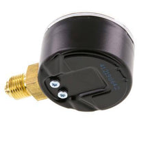 Manómetro de presión por debajo de acero / latón 50 mm Clase 1.6