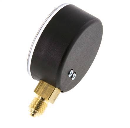0..160 Bar (0..2321 psi) Pressure Gauge Below Plastic/Brass 63 mm Class 2.5