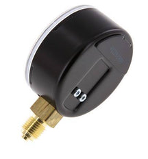 0..160 Bar (0..2321 psi) Manómetro por debajo de acero / latón 63 mm Clase 1.6