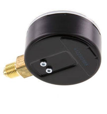 0..160 Bar (0..2321 psi) Manómetro por debajo de acero / latón 63 mm Clase 1.6