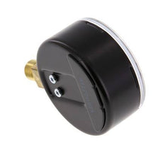 0..160 Bar (0..2321 psi) Manómetro por debajo de acero / latón 63 mm Clase 1.6