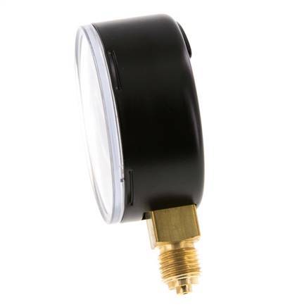 Manómetro de presión bajo acero / latón 63 mm Clase 1.6