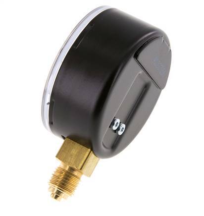 Manómetro de presión bajo acero / latón 63 mm Clase 1.6