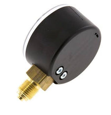 Manómetro de presión debajo de plástico / latón 50 mm Clase 2.5