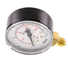 Manómetro de presión bajo acero / latón 63 mm Clase 1.6