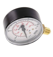 Manómetro de presión por debajo de latón 63 mm Clase 1.6