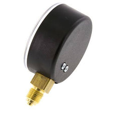 0..25 Bar (0..363 psi) Manómetro por debajo de plástico / latón 63 mm Clase 2.5