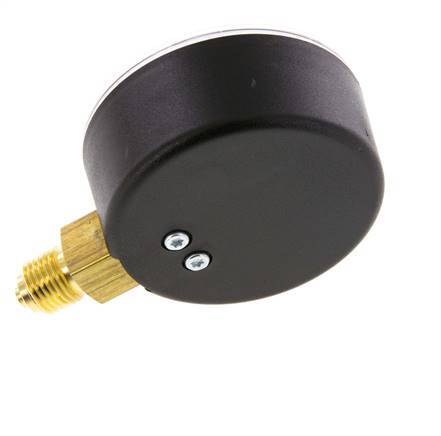 0..25 Bar (0..363 psi) Manómetro por debajo de plástico / latón 63 mm Clase 2.5