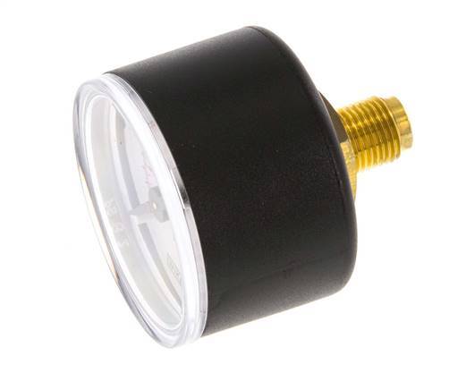 0..2.5 Bar (0..36 psi) Manómetro Plástico trasero / latón 40 mm Clase 2.5