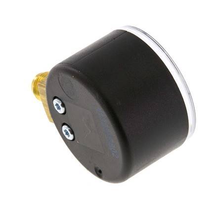 Manómetro de presión por debajo de plástico / latón 40 mm Clase 2.5