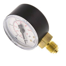 0..2.5 Bar (0..36 psi) Pressure Gauge Below Plastic/Brass 50 mm Class 2.5