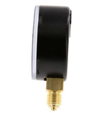 Manómetro de presión por debajo de latón 63 mm Clase 1.6