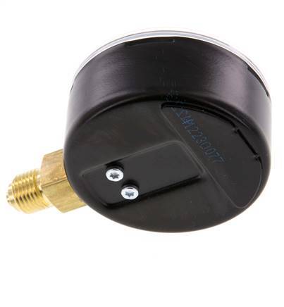 Manómetro de presión por debajo de latón 63 mm Clase 1.6