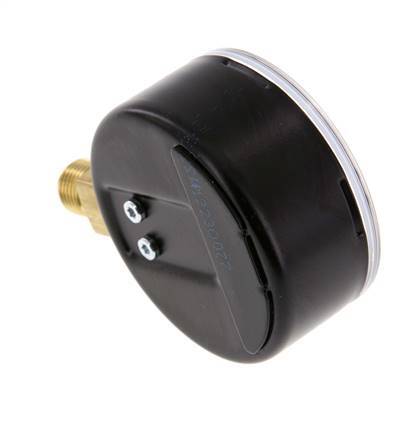 Manómetro de presión por debajo de latón 63 mm Clase 1.6