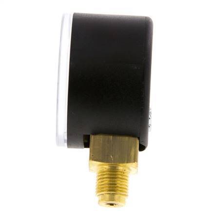 0..40 Bar (0..580 psi) Pressure Gauge Below Plastic/Brass 40 mm Class 2.5