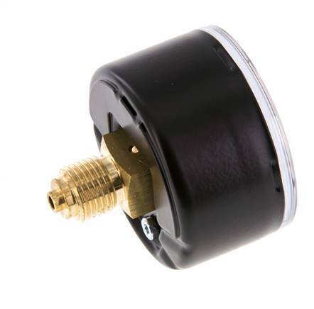 0..40 Bar (0..580 psi) Pressure Gauge Rear Steel/Brass 50 mm Class 1.6