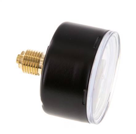 0..40 Bar (0..580 psi) Pressure Gauge Rear Steel/Brass 50 mm Class 1.6