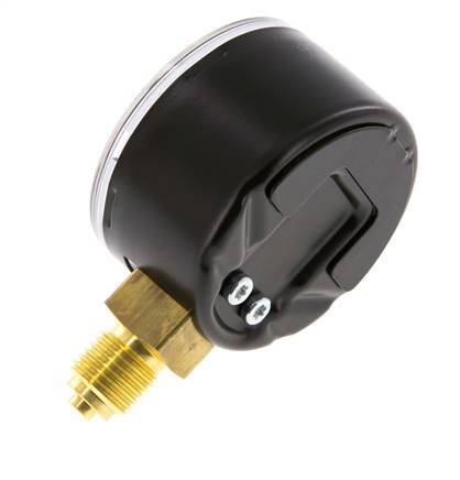 Manómetro de presión por debajo de acero / latón 50 mm Clase 1.6