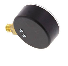 Manómetro de presión por debajo de plástico / latón 63 mm Clase 2.5