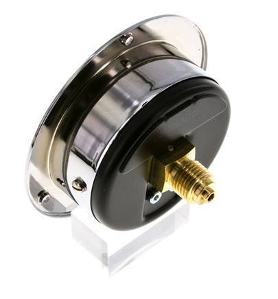 0..4 Bar (0..58 psi) Panel Mount Pressure Gauge Steel/Brass 63 mm Class 2.5 (Front Panel)